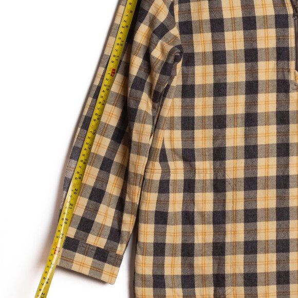 Toad&Co Bodie 1/4 Zip Long Sleeve Plaid Dress Size L - Picture 9 of 10
